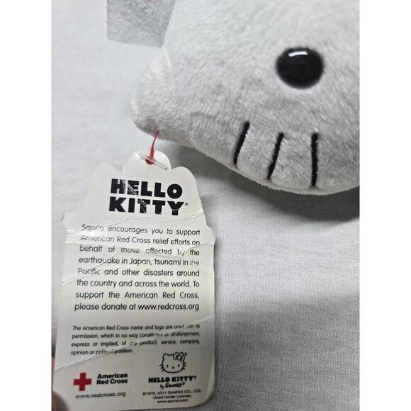 Hello Kitty 6" Ty I Love Japan Nurse Figure Plush Stuffed Sanrio Doll 2011- Tags - Picture 3 of 8